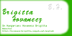 brigitta hovanecz business card